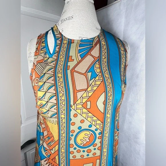 ANTHROPOLOGIE AKEMI + KIN Tanvi 100% Silk Column Dress Sz 4 - Picture 6 of 12